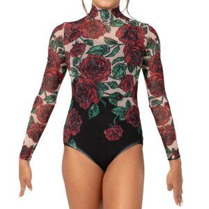 Alexandra Collection floral dance leotard -  Medium